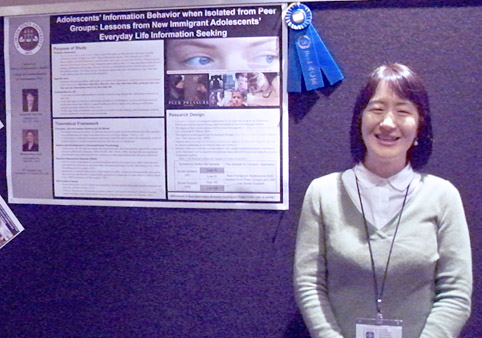 Research poster award-winner Joy Koo ASIS&T research poster award-winner Joy Koo