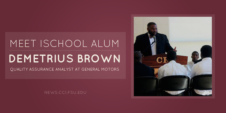 Header image for iSchool Alumnus Demetrius Brown advances from Florida Center for Reading Research to GM